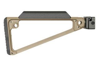 Midwest Industries Triangle Side Folding Stock has a polymer cheek piece